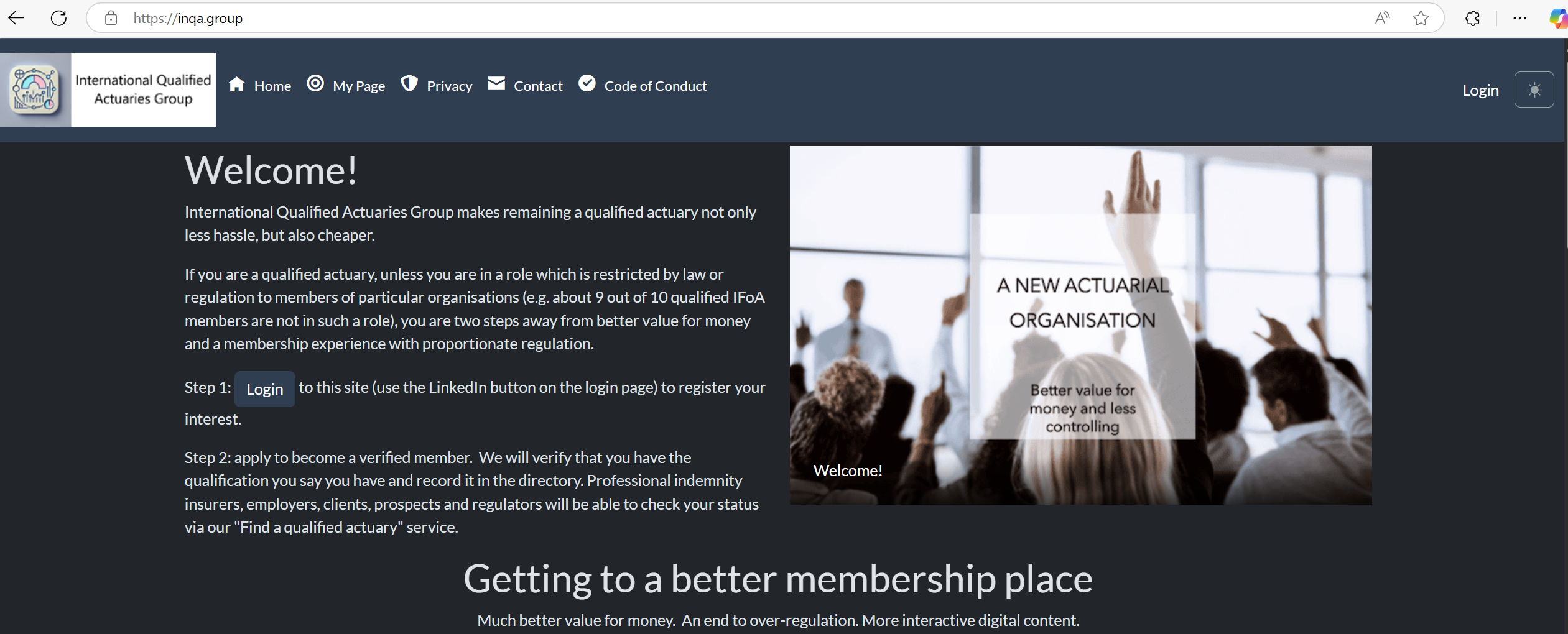 Personalised page for Patrick Lee