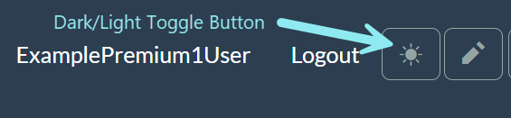 All users: toggle Dark/Light theme facility